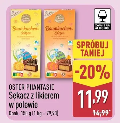 Sękacz z likierem w polewie promocja w Aldi