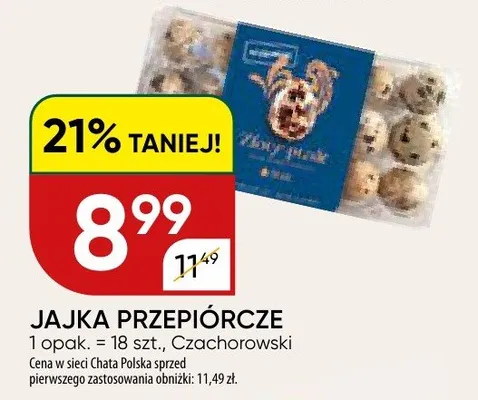 Jajka przepiórcze promocja w Chata Polska