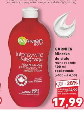 Mleczko do ciała GARNIER promocja w Kaufland