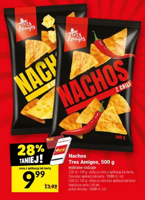 Nachos o smaku sera Tres Amigos promocja w Twój Market