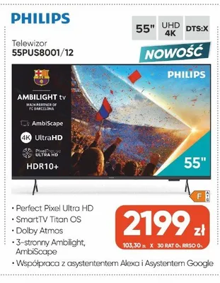 Telewizor Philips 55PUS8001/12 promocja w Max Elektro