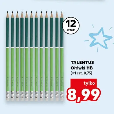 Ołówki HB Talentus 12-pak promocja w Kaufland