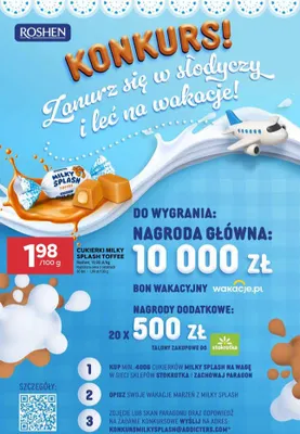 Cukierki Milky Splash Toffee promocja w Stokrotka