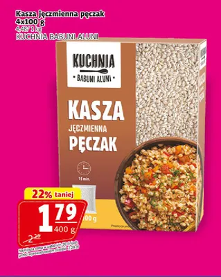 Kasza jęczmienna pęczak Kuchnia Babuni Aluni promocja w Prim Market