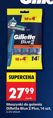 Maszynki do golenia Gillette Blue II Plus promocja w Biedronka