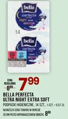 Podpaski higieniczne Ultra Night Extra Soft Perfecta, 14 szt. promocja w Drogerie Natura