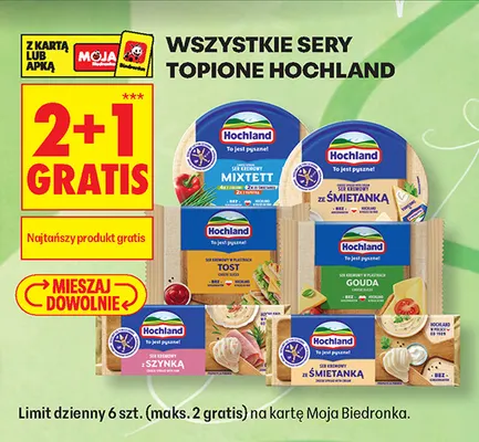 Ser topiony ze śmietanką Hochland promocja w Biedronka