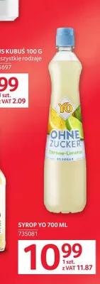 Syrop YO Zitrone-Limette promocja w Selgros