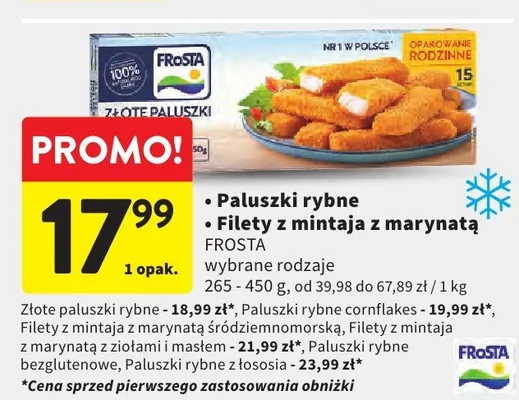 Filety z mintaja z marynatą promocja w Intermarche
