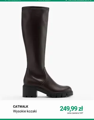Wysokie kozaki Catwalk promocja w Deichmann