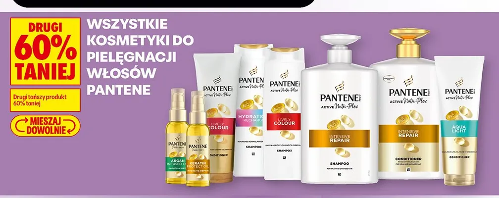 Kosmetyki do pielęgnacji włosów Pantene promocja w Biedronka