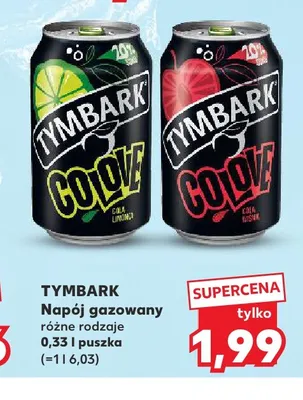 Napój gazowany Tymbark Colove Cola Limonka promocja w Kaufland
