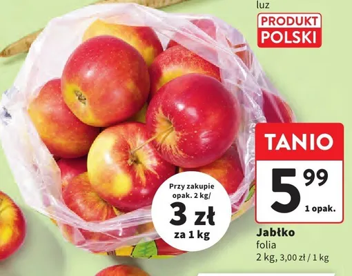 Jabłko folia promocja w Intermarche