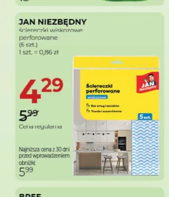 Ściereczki wiskozowe perforowane Jan Niezbędny promocja w Drogerie Jawa
