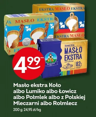 Masło ekstra Lumiko promocja w Żabka