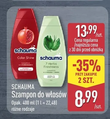 Szampon do włosów Schauma promocja w Aldi
