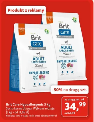 Sucha karma dla psa Brit Care Hypoallergenic promocja w MAXI ZOO