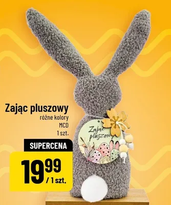 Zając pluszowy różne kolory promocja w POLOmarket