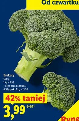 Brokuły promocja w Lidl