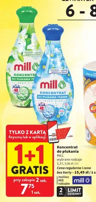 Koncentrat do płukania tkanin Fresh Wind MILL promocja w Intermarche