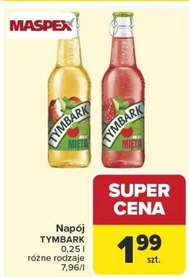 Napój Tymbark jabłko mięta promocja w Carrefour