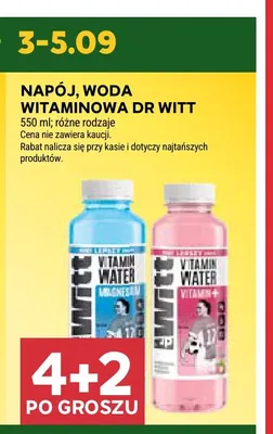 Woda witaminowa Dr Witt Magnesium promocja w Stokrotka