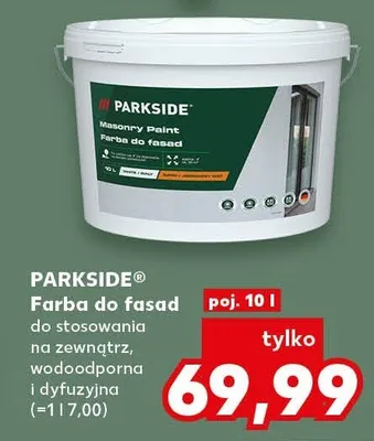 Farba do fasad do stosowania na zewnątrz, wodoodporna i dyfuzyjna promocja w Kaufland