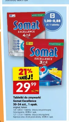 Tabletki do zmywarki Somat Excellence Original promocja w Twój Market