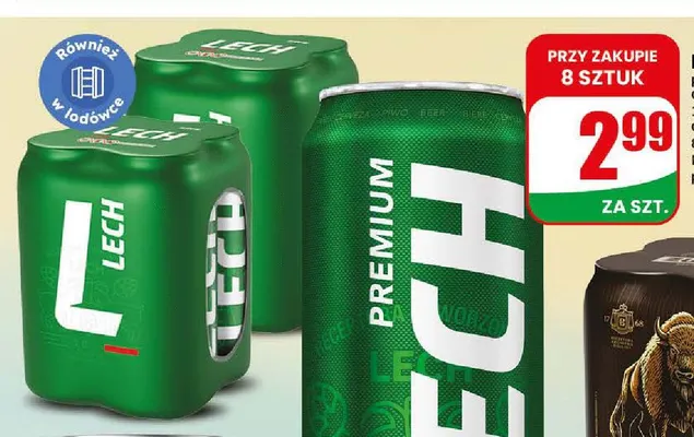 Piwo Lech Premium promocja w Dino