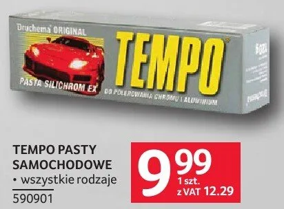 Pasty samochodowe Tempo różne rodzaje promocja w Selgros