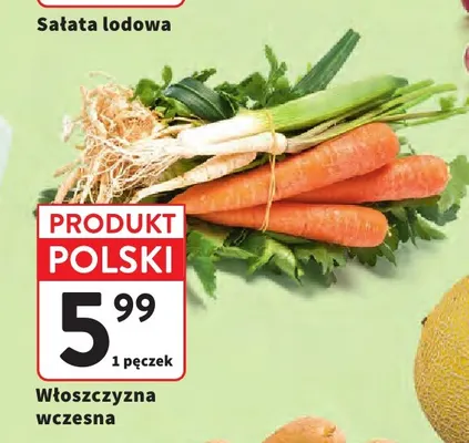 Włoszczyzna wczesna polska promocja w Intermarche
