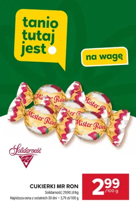 Cukierki Mr Ron promocja w Stokrotka