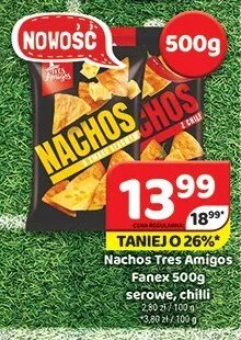 Nachos Tres Amigos Fanex serowe promocja w Delfin