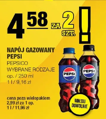 Napój gazowany Pepsi promocja w SPAR