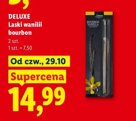 Laski wanilii bourbon Deluxe promocja w Lidl