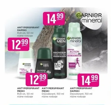 Antyperspirant damski roll-on Garnier Mineral promocja w Drogerie Jasmin
