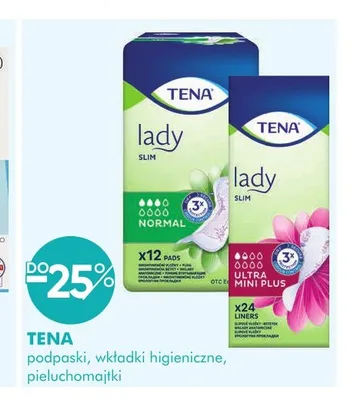 Podpaski wkładki higieniczne pieluchomajtki Tena promocja w Super-Pharm