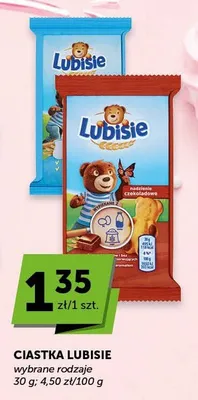 Ciastka Lubisie z nadzieniem czekoladowym promocja w Groszek