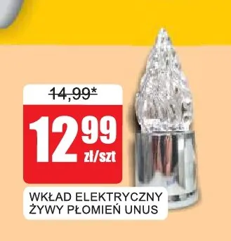 Wkład elektryczny Żywy Płomień Unus promocja w Bingo