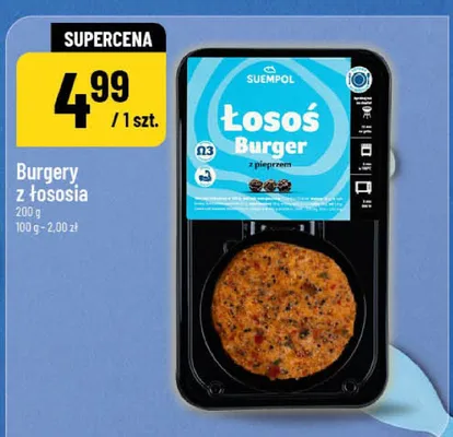 Burgery z łososia Suempol promocja w POLOmarket