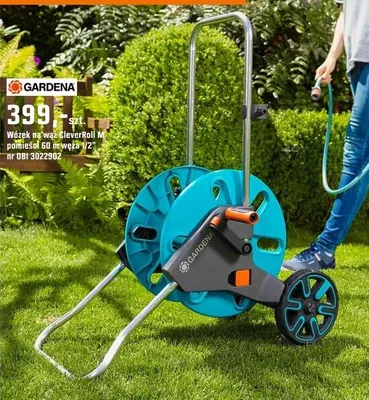 Wózek na wąż CleverRoll M pomieści 50 m węża 1/2" promocja w OBI