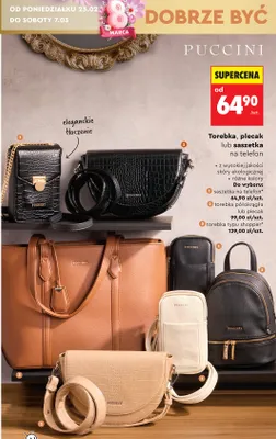 Torebka, plecak lub saszetka na telefon promocja w Biedronka