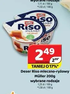 Deser Riso mleczno-ryżowy Müller promocja w Delfin