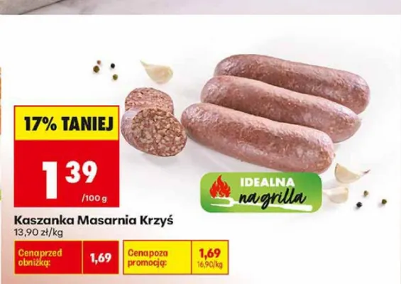 Kaszanka Masarnia Krzyś promocja w Biedronka
