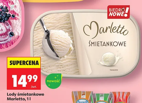 Lody śmietankowe promocja w Biedronka