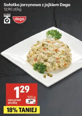 Sałatka jarzynowa z jajkiem promocja w Delikatesy Centrum