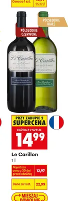 Wino le carillon promocja w Biedronka