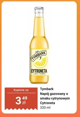 Napój gazowany o smaku cytrynowym Tymbark Cytroneta promocja w Dino