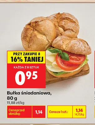 Bułka śniadaniowa promocja w Biedronka