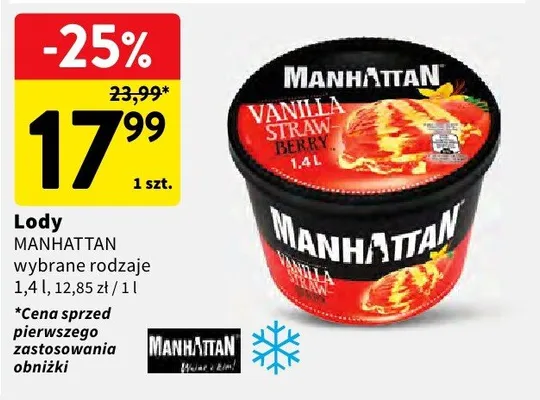 Lody mango Mucci promocja w Intermarche